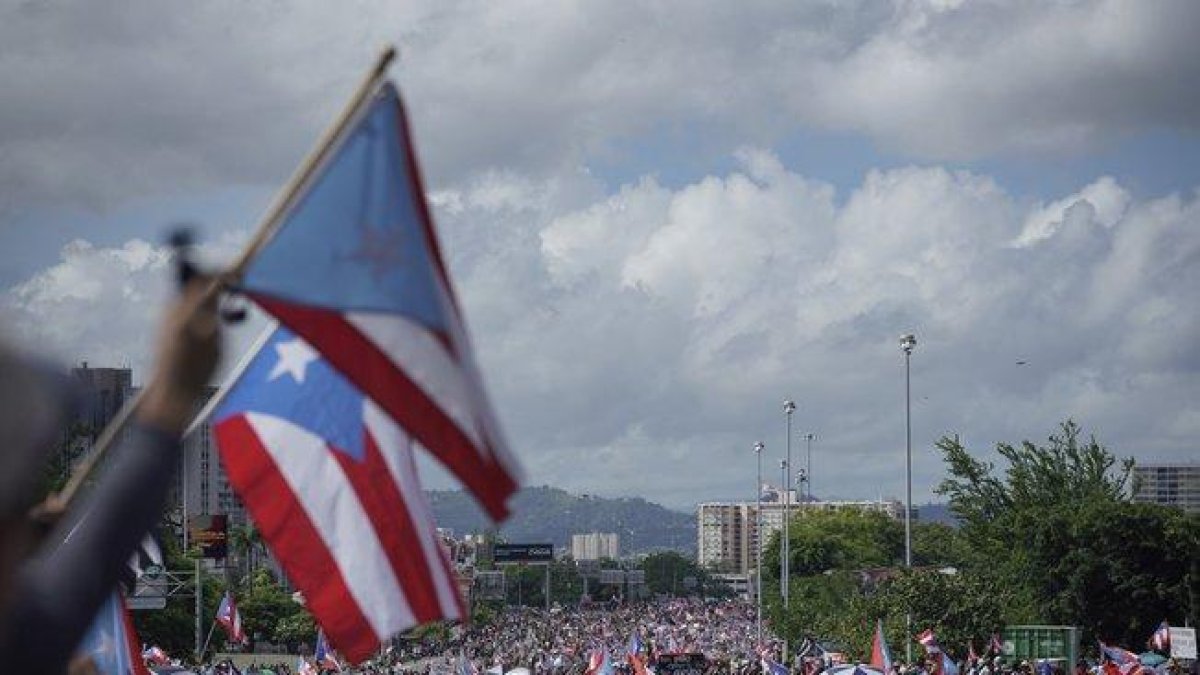 Protestas sociales en Puerto Rico.-AFP