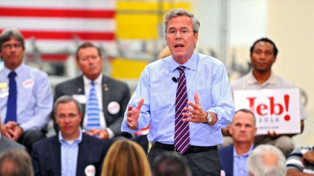 Jeb Bush durante la campaña presidencial en Jacksonville el 2015.-THE FLORIDA TIMES-UNION