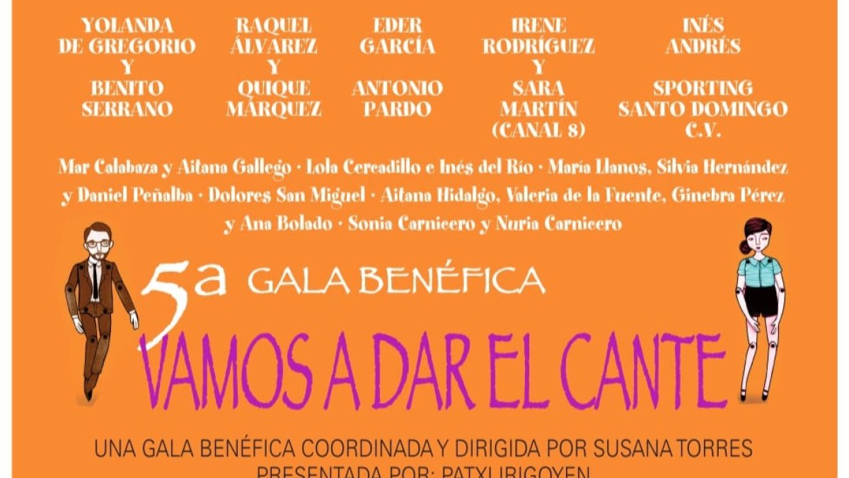 Detalle del cartel de la gala benéfica 'Vamos a dar el cante' de Soria. HDS