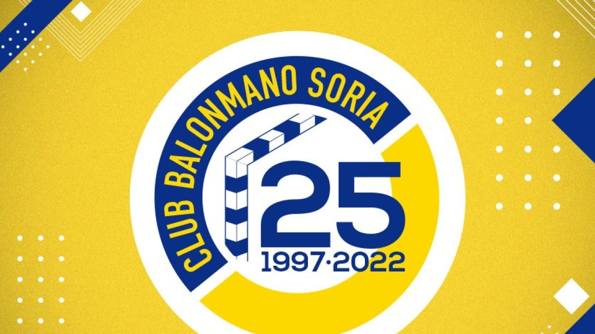 El nuevo escudo del Balonmano Soria para conmemorar su 25 aniversario.