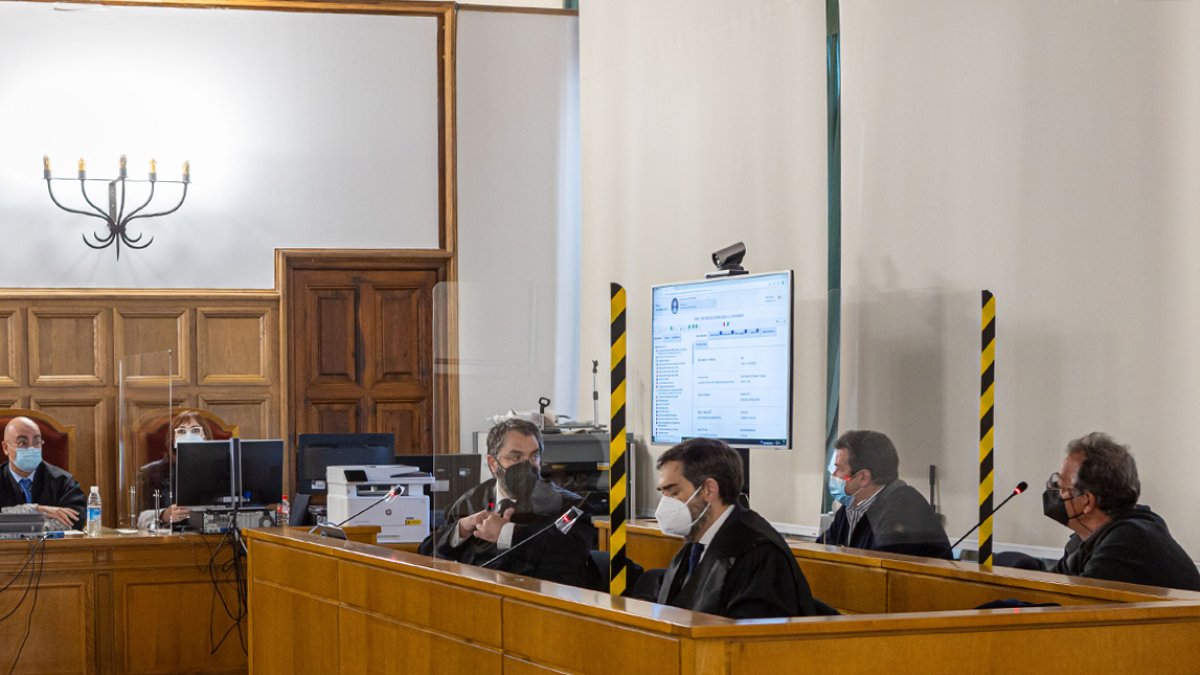Un momento del juicio en la Audiencia el día 11 de marzo.-MARIO TEJEDOR