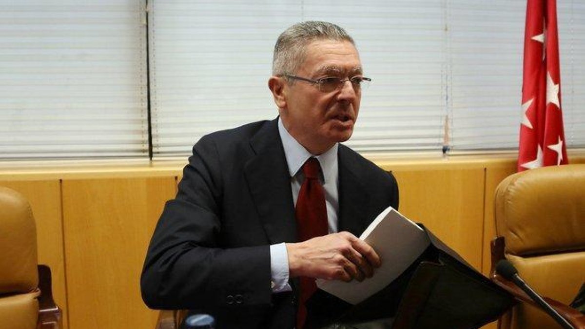 El ex presidente de la Comunidad de Madrid y ex ministro de Justicia Alberto Ruíz Gallardón.-JUAN MANUEL PRATS