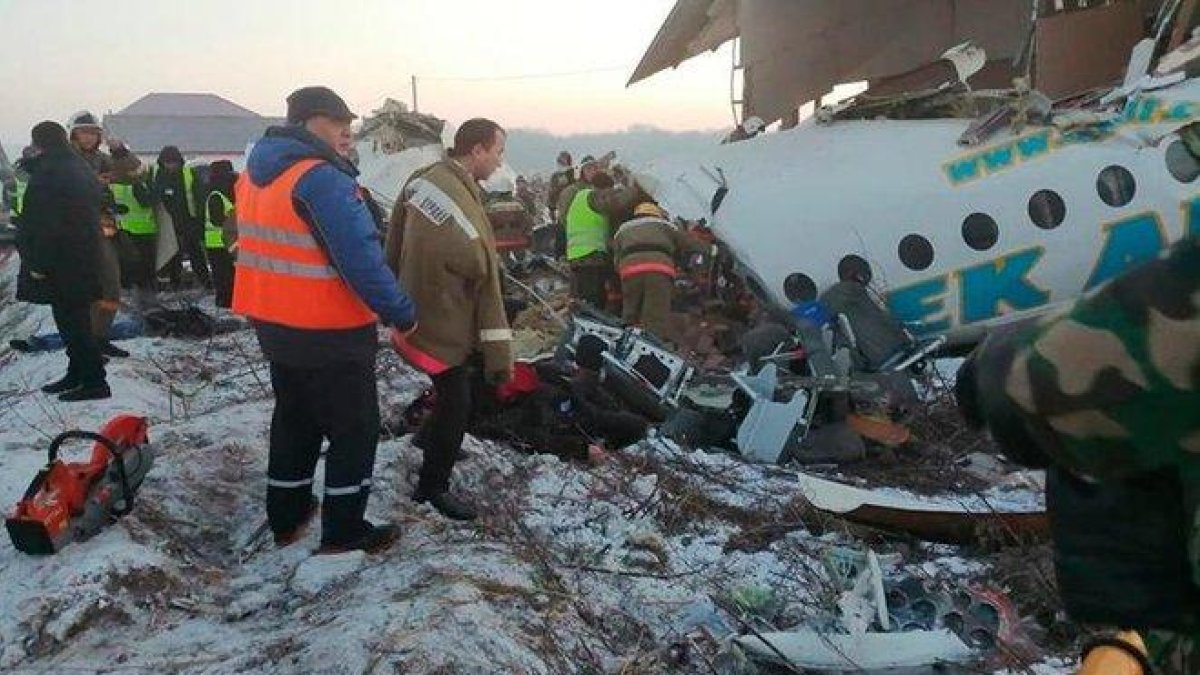 Accidente aéreo en Kazajistán.-TWITTER