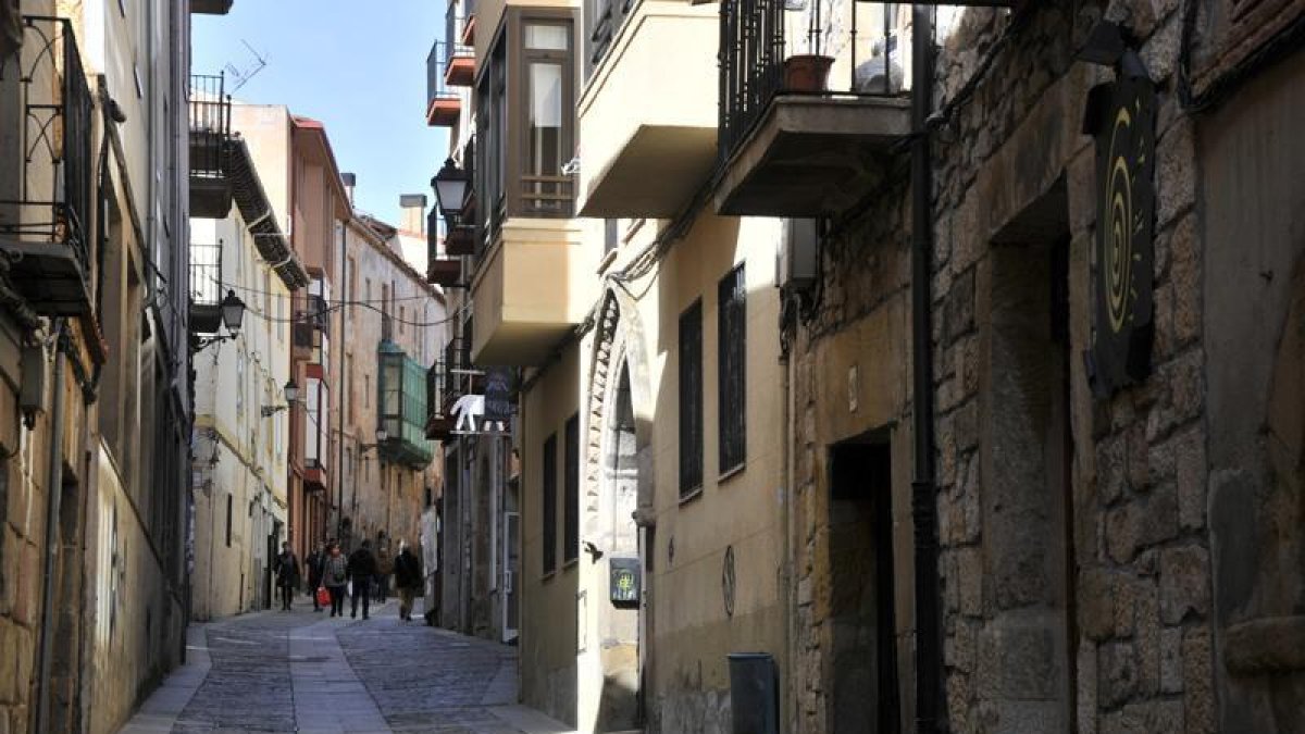 Calle Zapatería, en el Casco Viejo.