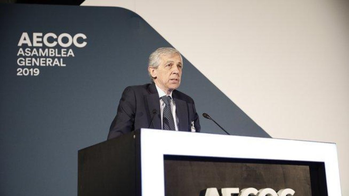 El presidente de la Asociación de Empresas del Gran Consumo (Aecoc), Javier Campo.-