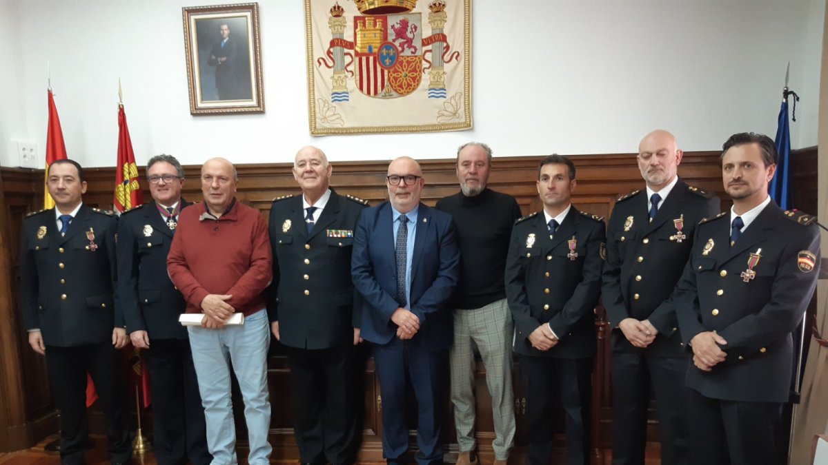 Acto de entrega de distinciones de la Policía Nacional en Soria. HDS