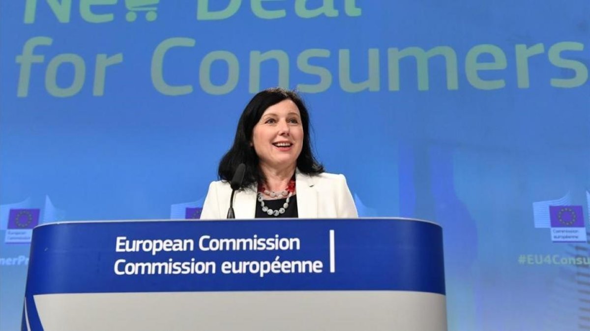 Vera Jourova, comisaria europea de Justicia-EMMANUEL DUNAND (AFP)