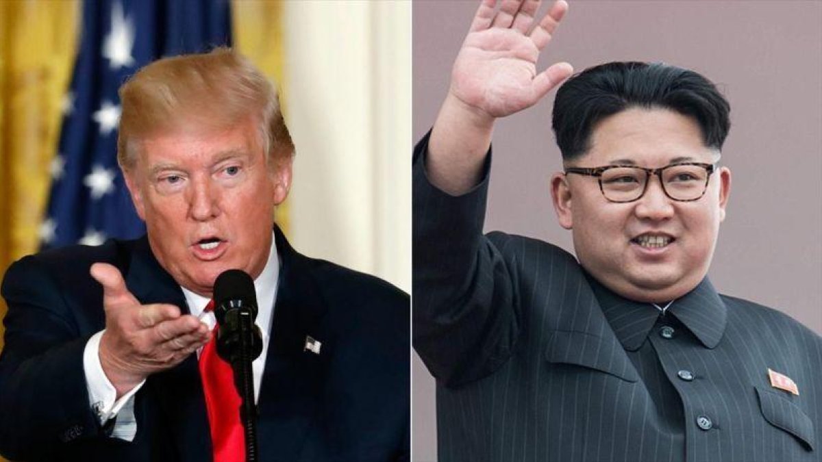 Donald Trump y Kim Jong-un.-EL PERIÓDICO