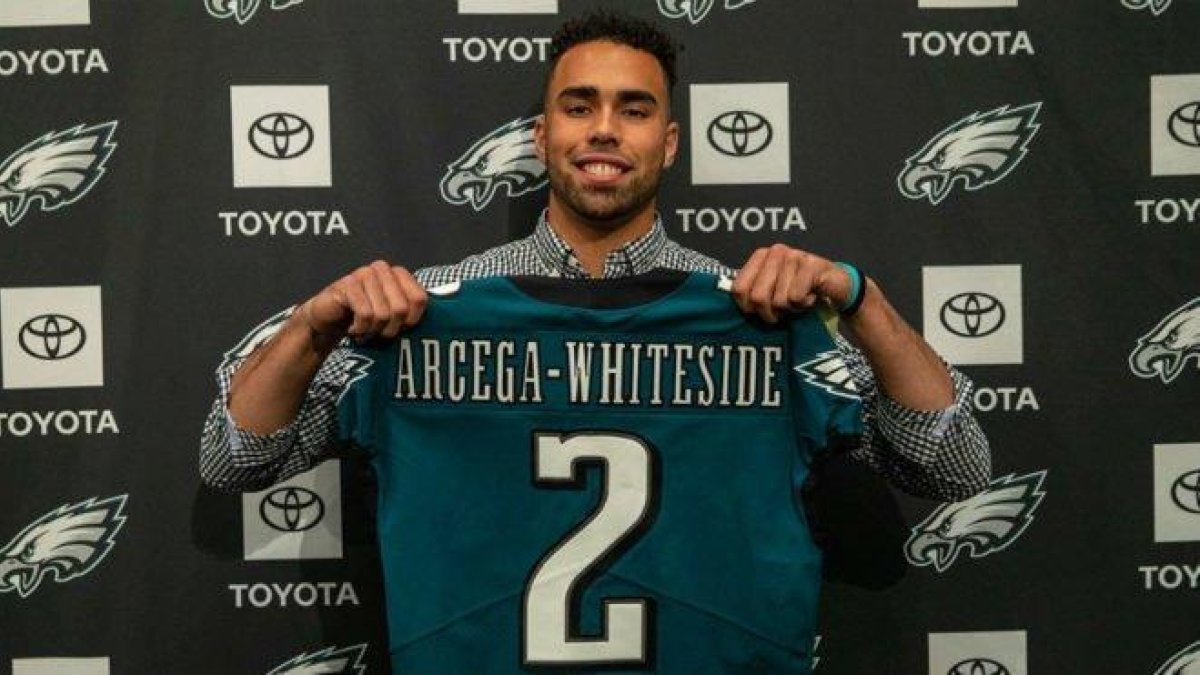 José Joaquín Arcega-Whiteside, elegido en el draft de la NFL para los Philadelphia Eagles.-EL PERIÓDICO