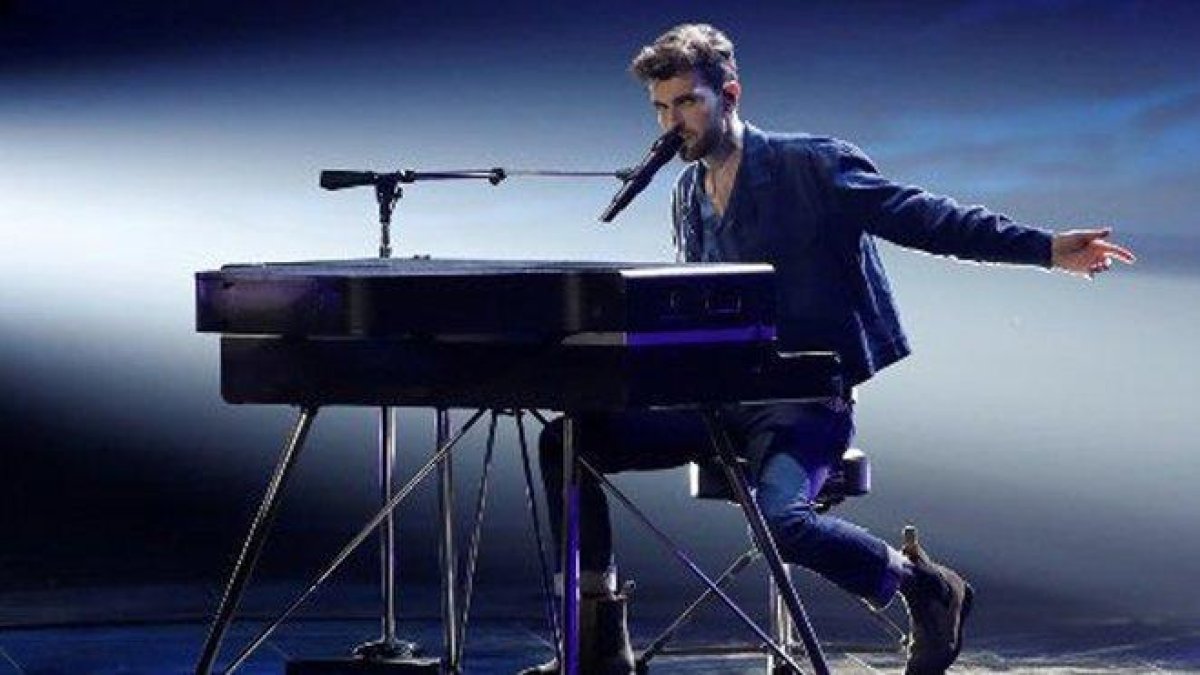 Duncan Laurence en la final de Eurovisión.-EL PERIÓDICO