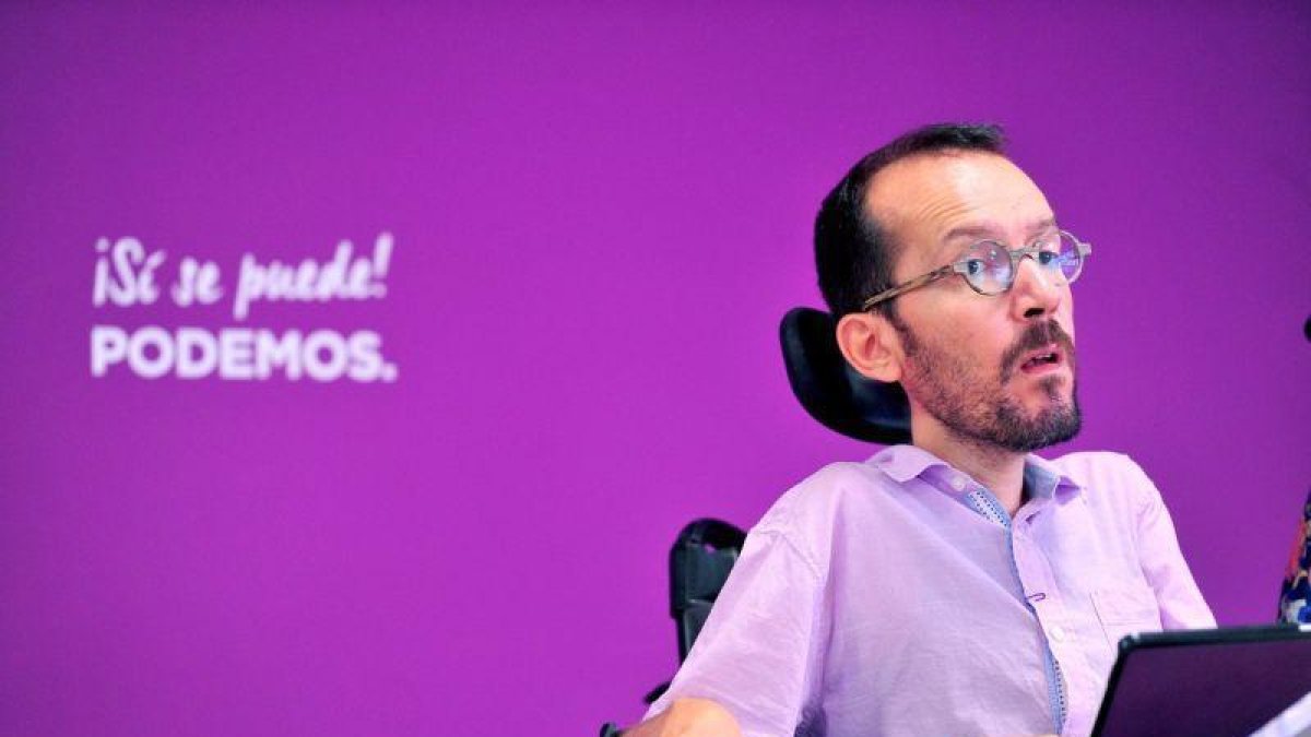 El secretario de Organización y Programa de Podemos, Pablo Echenique.-DIEGO PÉREZ (EFE)