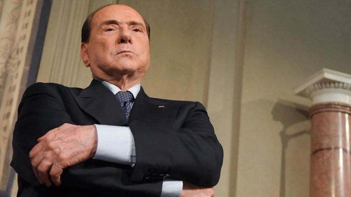 El expresidente italiano, líder del partido conservador, Forza Italia, Silvio Berlusconi.-AFP