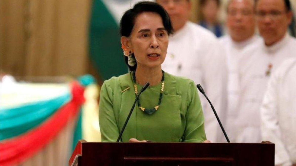 La líder birmana y premio Nobel de la Paz Aung San Suu Kyi.-SOE ZEYA TUN