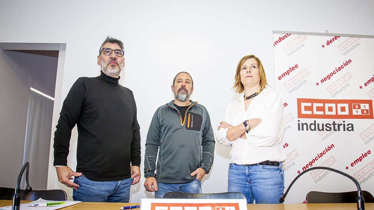 Díez, Moreno y Pérez, de Comisiones Obreras.