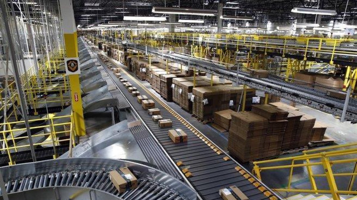 Instalaciones de Amazon en la ciudad de Baltimore.-AP
