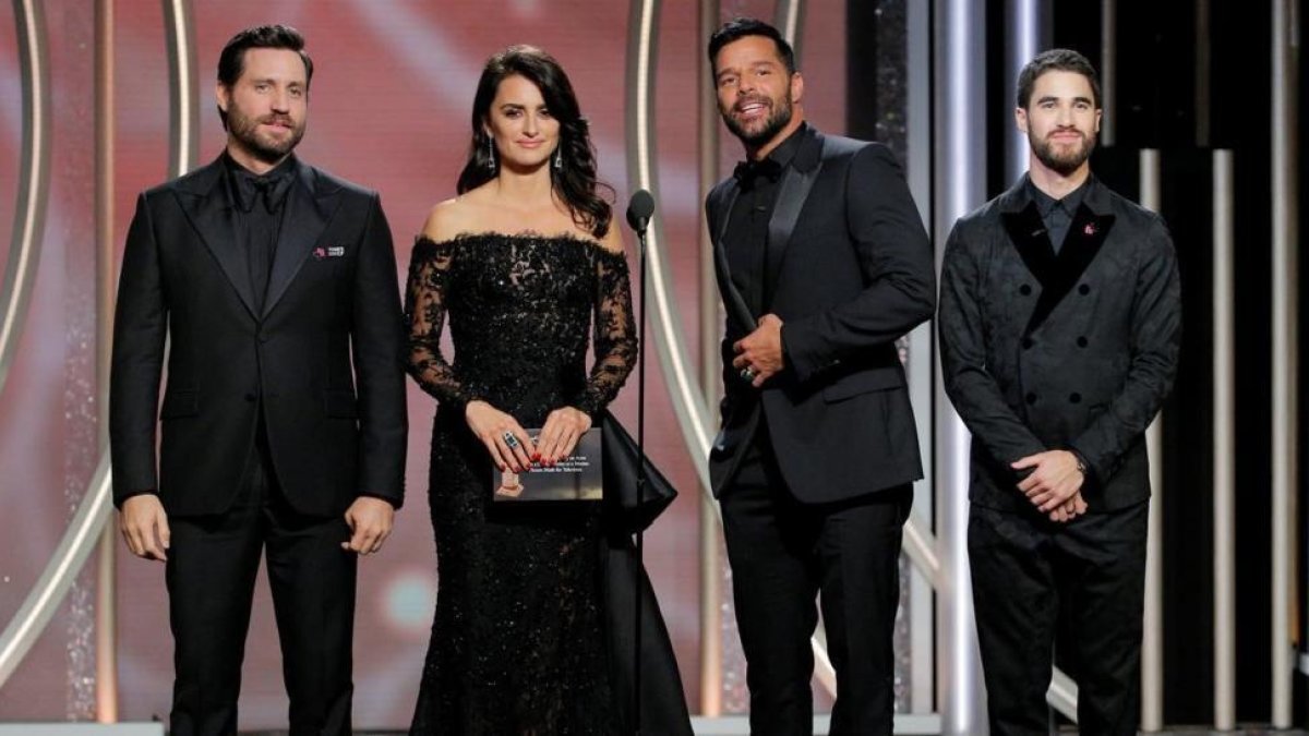 En la imagen Edgar Ramírez, Penélope Cruz, Ricky Martin y Darren Criss.-REUTERS