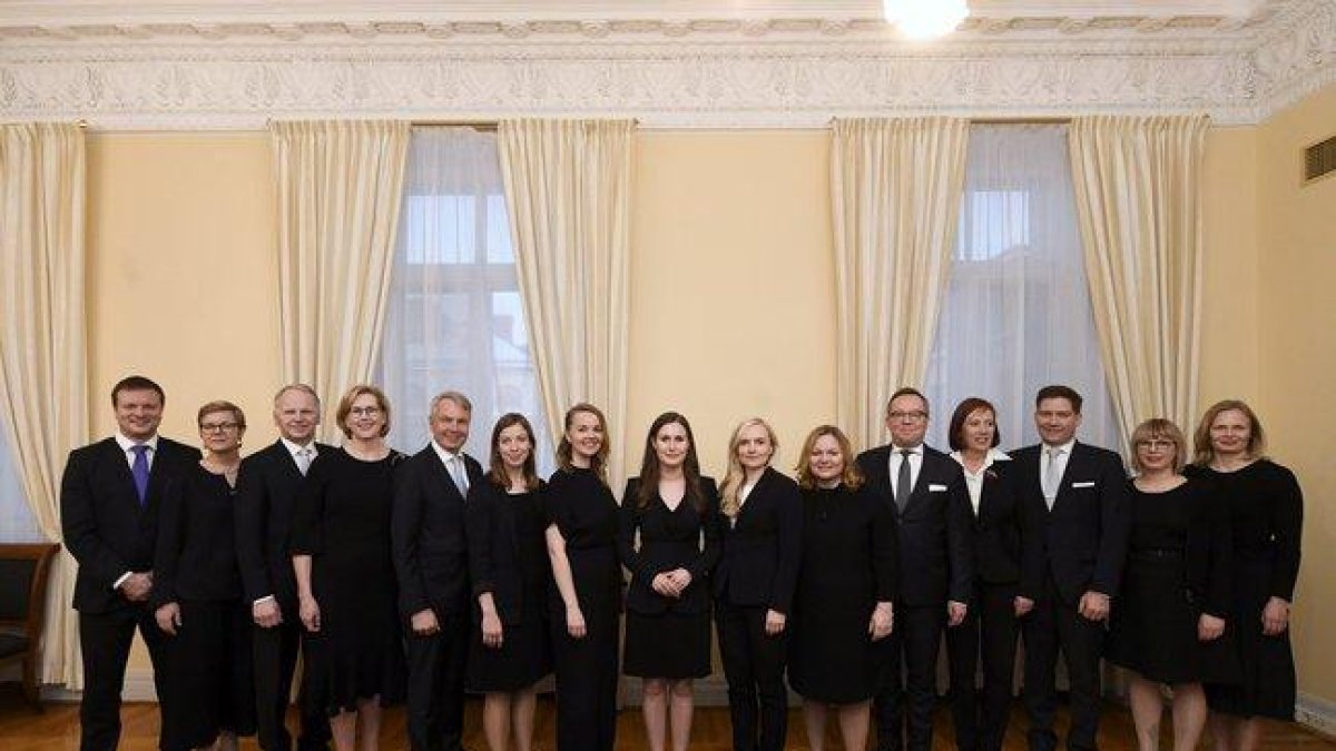 Foto del nuevo Gobierno de Finlandia, con una gran mayoría de mujeres (faltan dos de ellas)-EUROPA PRESS