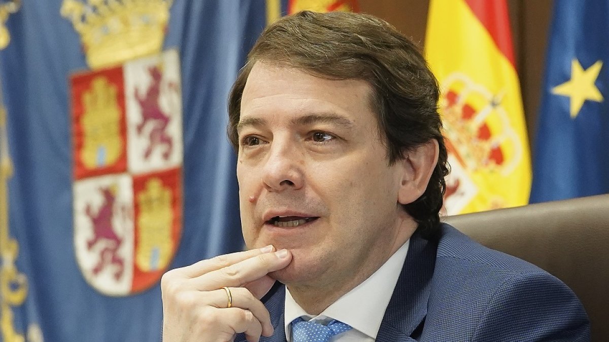 El presidente de la Junta de Castilla y León, Alfonso Fernández Mañueco. JUAN MIGUEL LOSTAU