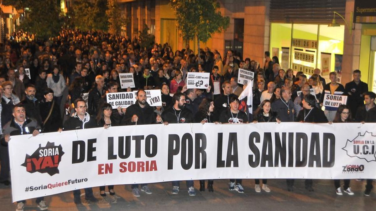 Manifestación de Soria Ya por una sanidad mejor-Valentín Guisande