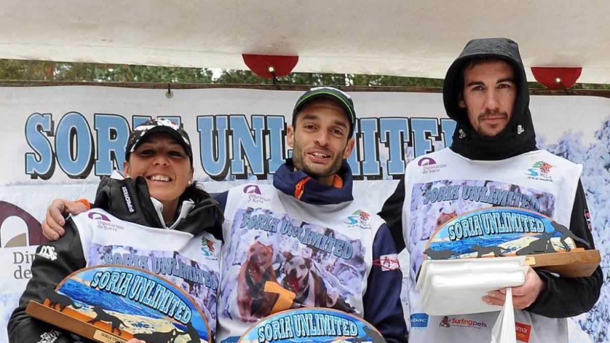 Sara Armendáriz, Javier Sánchez e Iskander Rodríguez coparon el podio de la Soria Unlimited.-Soria Unlimited