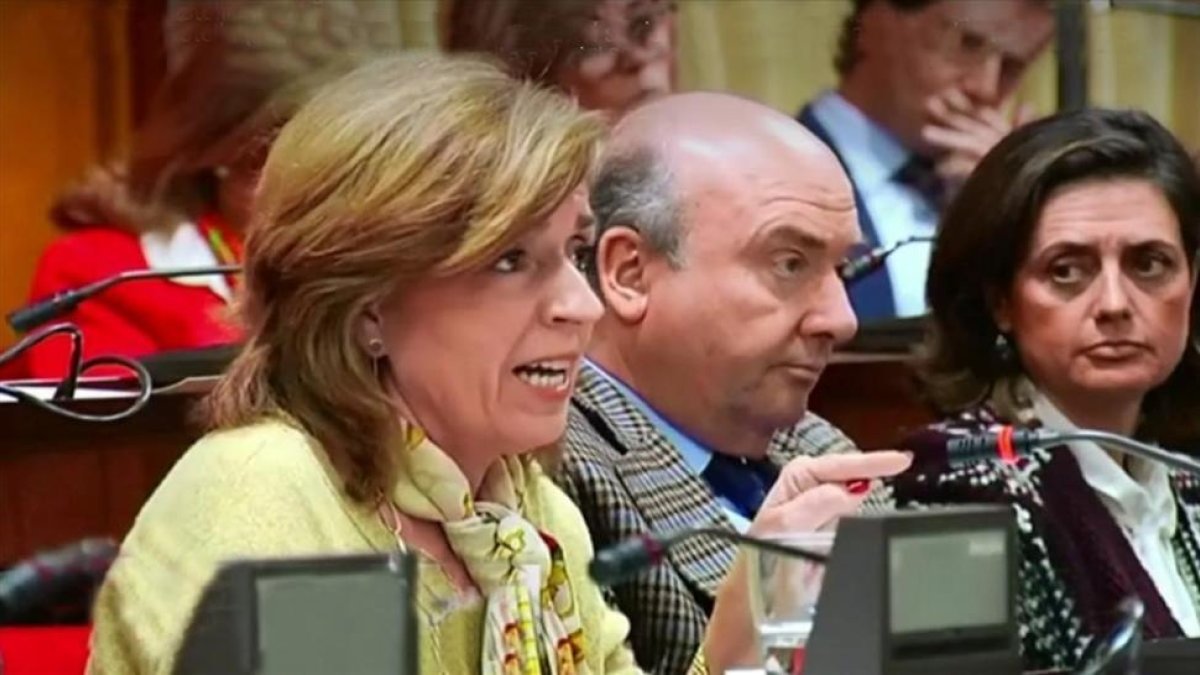 María Jesús Botella concejala del PP en Cordoba, afirma que la brecha salarial se debe a la baja formacion de las mujeres-/ PERIODICO
