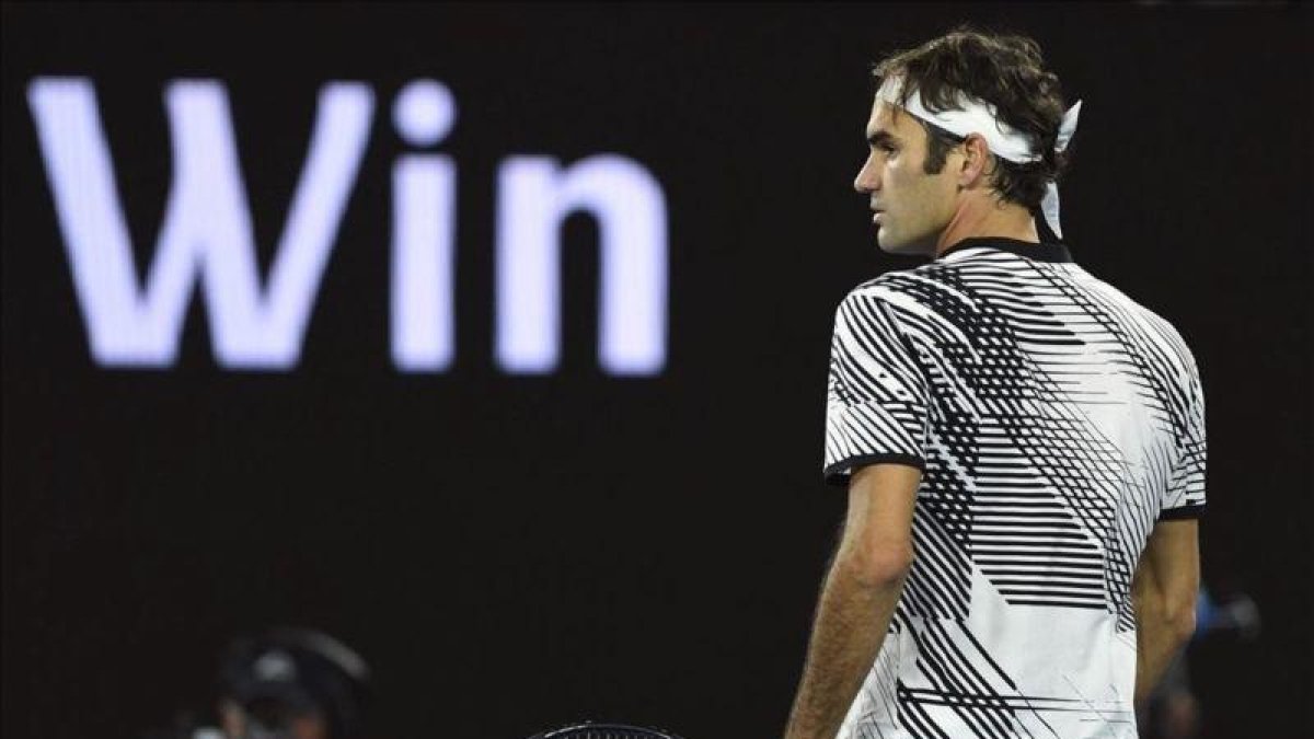 Roger Federer, en la semifinal ante Wawrinka.-LUKAS COCH
