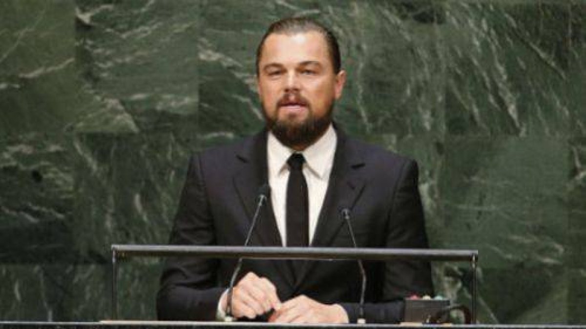 Leonardo DiCaprio, durante un discurso en la ONU, en el 2014.-Foto: REUTERS / MIKE SEGAR