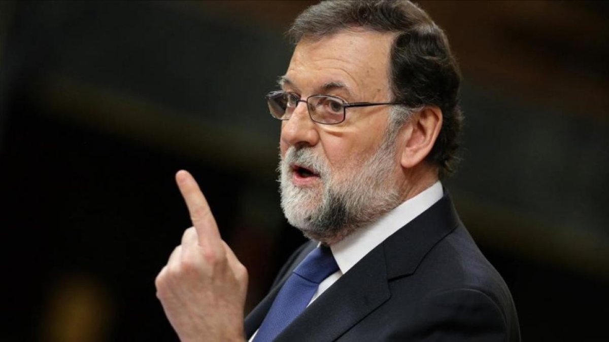 Mariano Rajoy, en el Congreso de los Diputados.-/ JUAN MANUEL PRATS