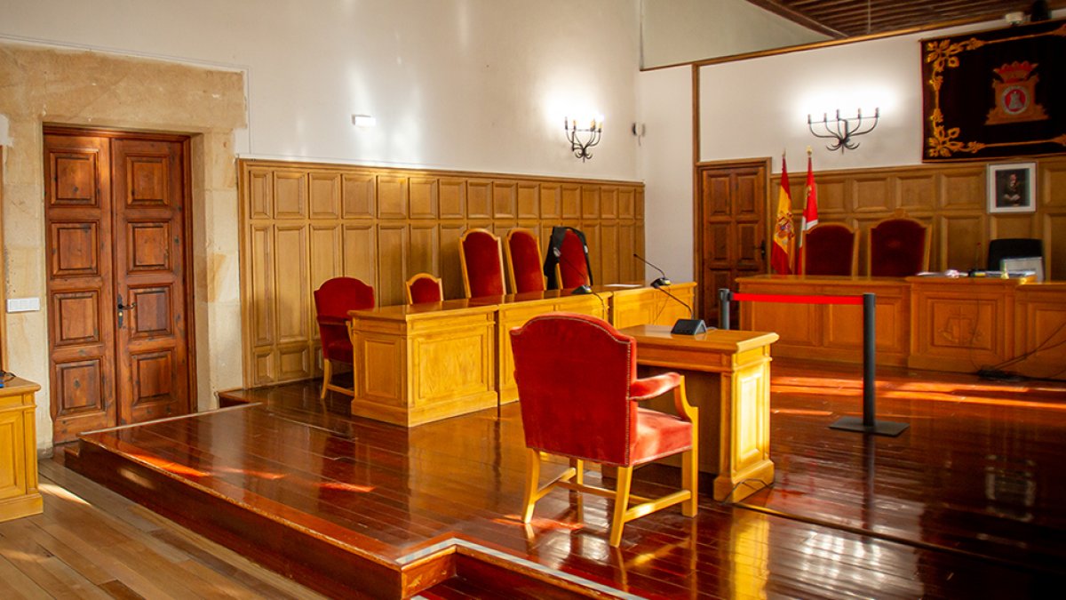Sala de juicios de la Audiencia Provincial. MARIO TEJEDOR