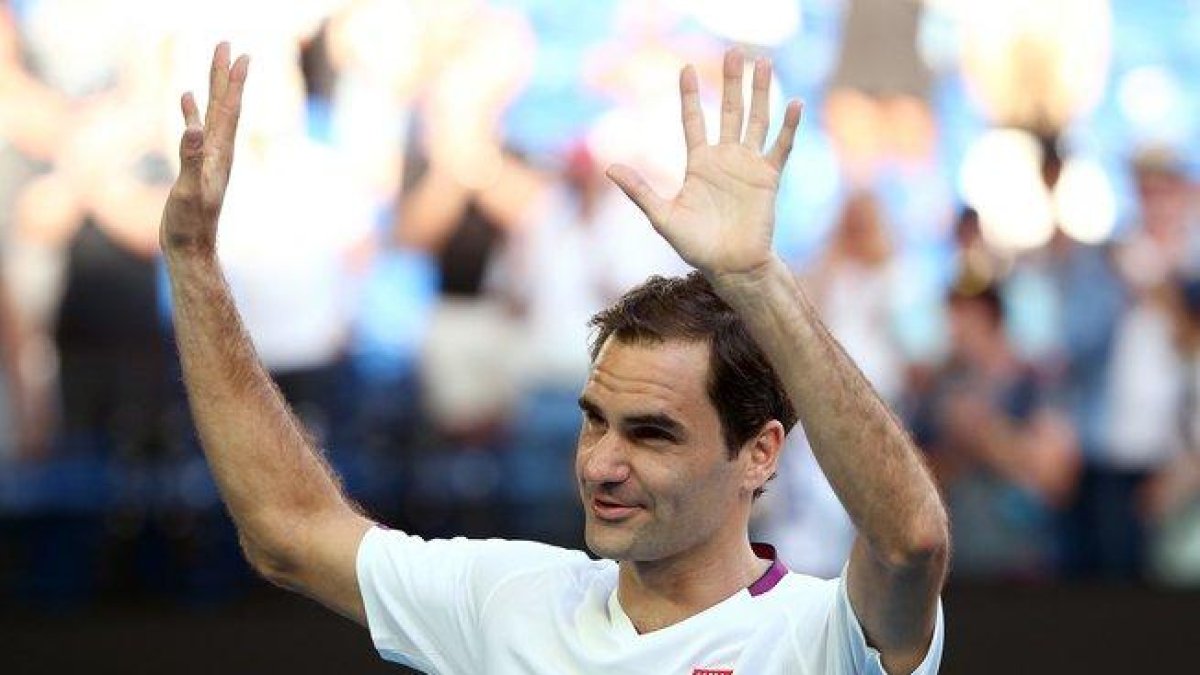 Roger Federer celebra la victoria.-EFE
