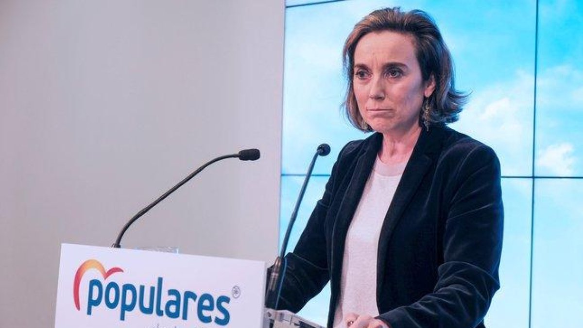 La vicepresidenta de Política Social del PP, Cuca Gamarra.-ABEL ALONSO (EFE)