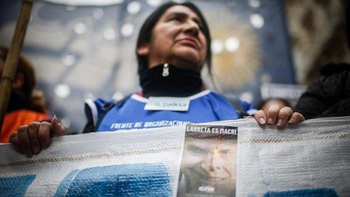 Las protestas ante la crisis económica en Argentina son cada día más frecuentes. La fotos es del paro general del pasado lunes.-EFE / JUAN IGNACIO RONCORONI