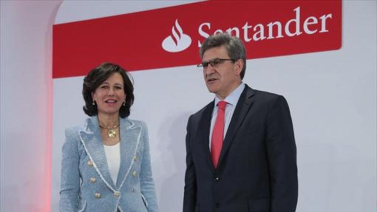 La presidenta del Banco Santander, Ana Botín, y el consejero delegado, José Antonio Álvarez.-EFE / ZIPI