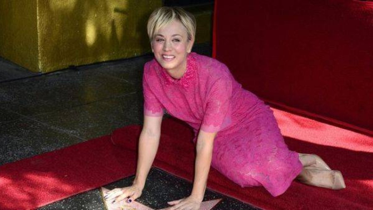 En hollywood: Kaley Cuoco ya tiene estrella en el Paseo de la Fama