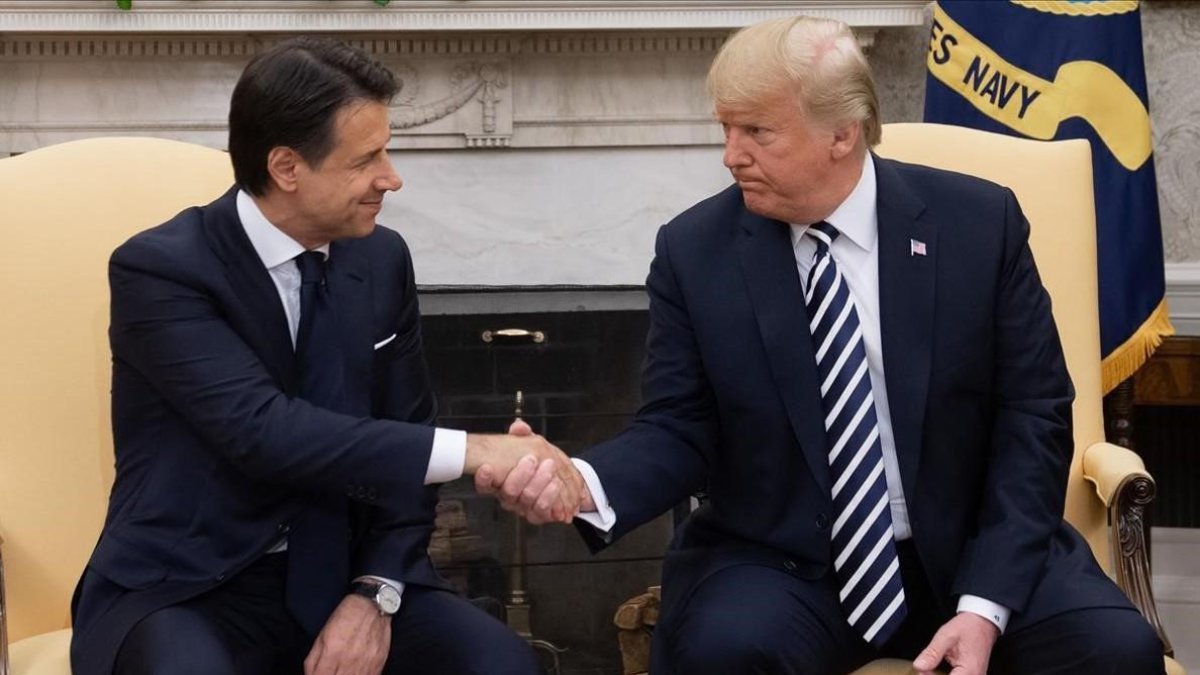 Trump y Conte, en la Casa Blanca.-AFP / SAUL LOEB