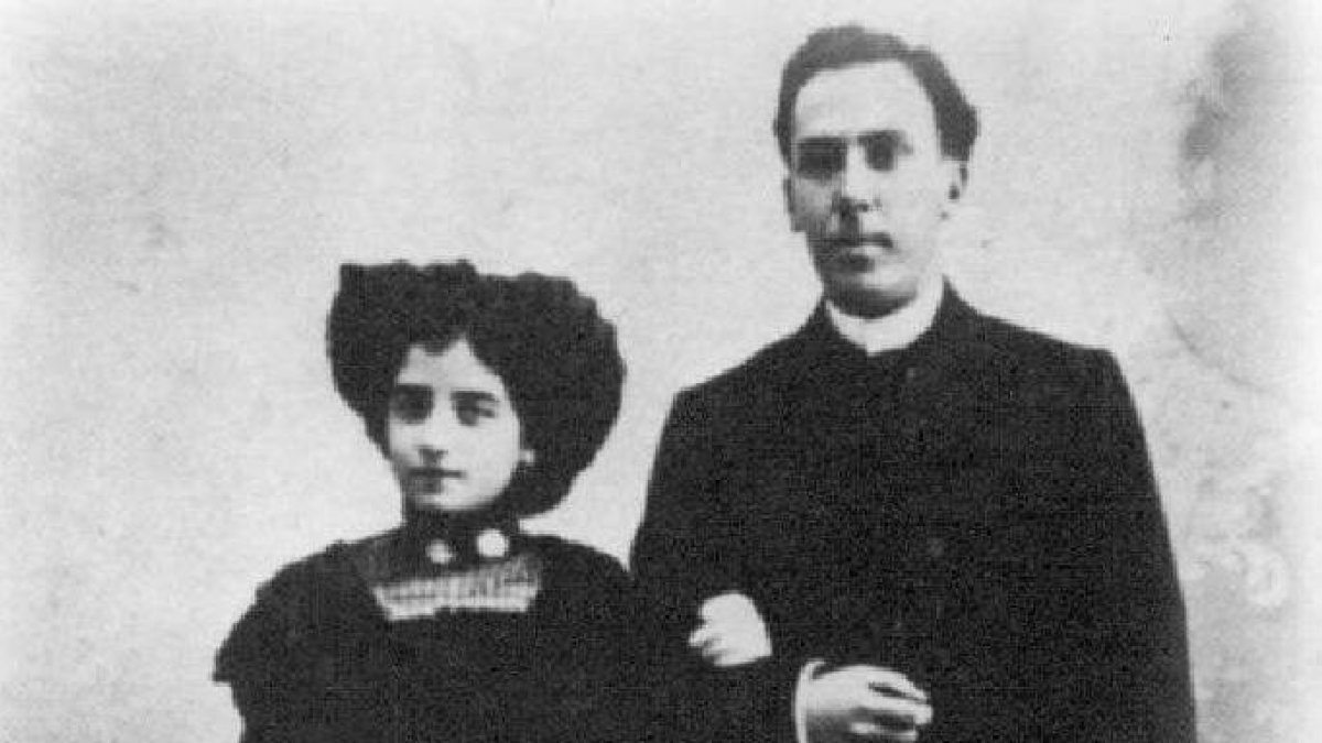 Leonor Izquierdo y Antonio Machado.-