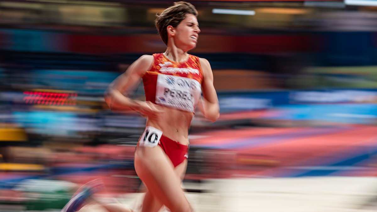 Marta Pérez, en una carrera de 1.500. Sportmedia