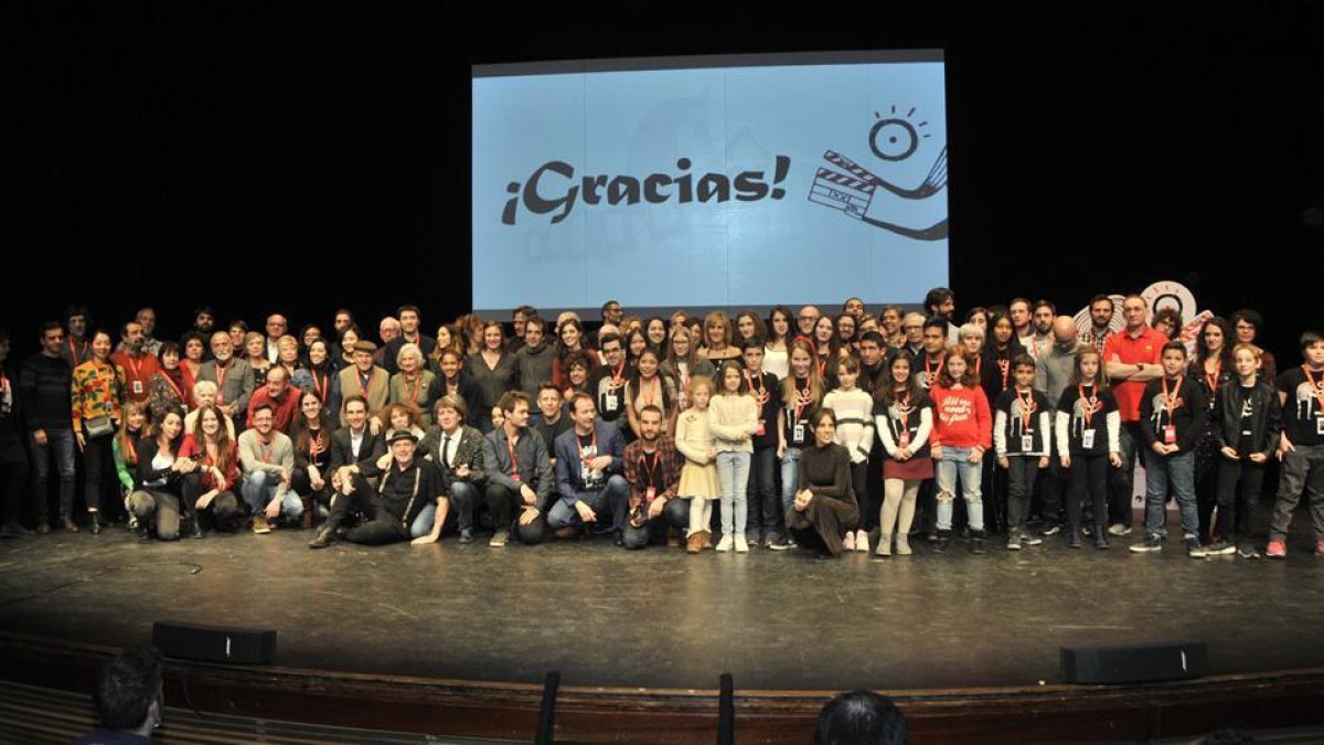 Gala de clausura del Certamen de Cortometrajes, el pasado sábado en La Audiencia.-Valentín Guisande