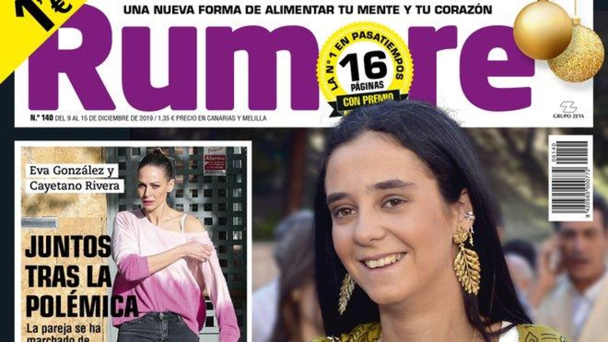 Victoria Federica, en la portada de ’Rumore’.-
