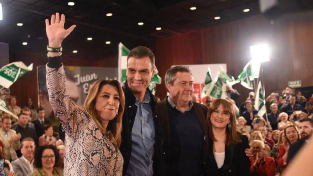 Susana Diaz y Pedro Sánchez, hoy en Sevilla.-TWITTER PSOE DE ANDALUCÍA