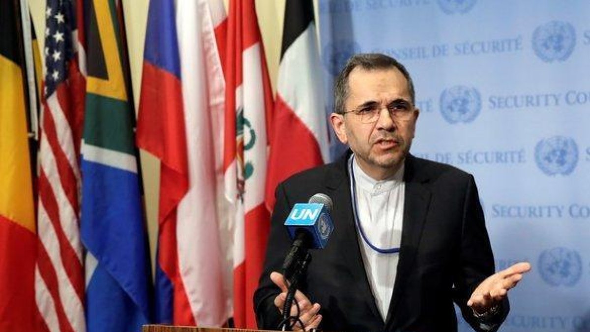 El embajador de Iránn ante las Naciones Unidas, Majid Takht-Ravanchi.-EFE / EPA