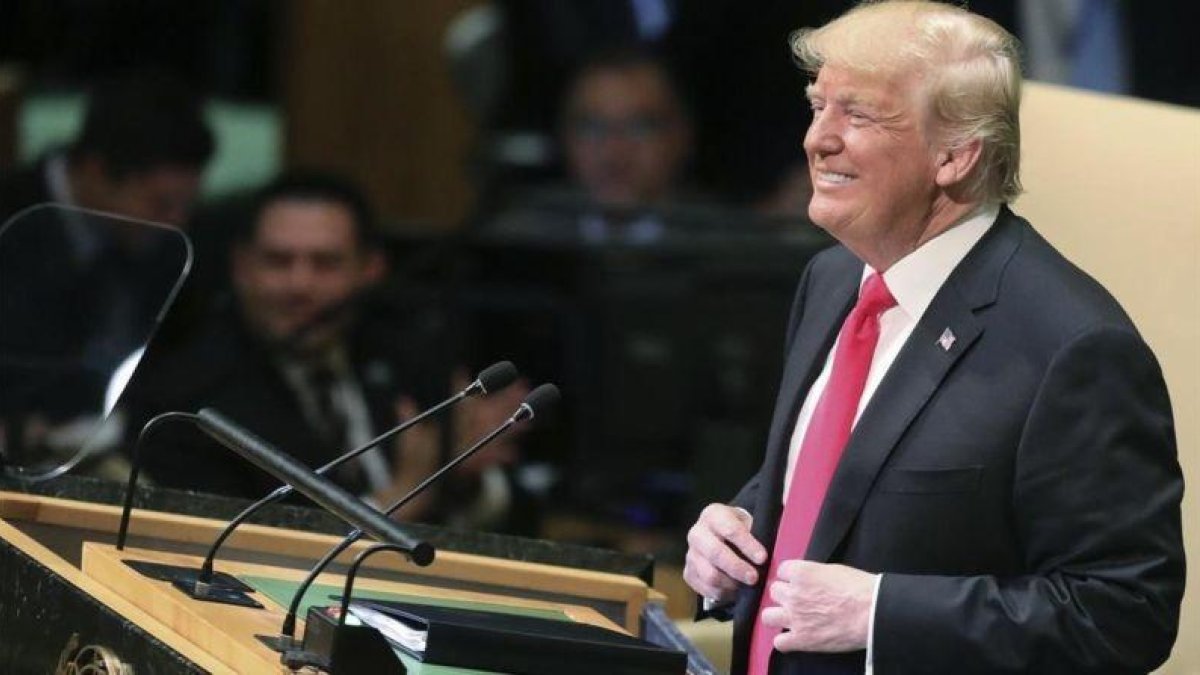 Donald Trump, este martes en la ONU-BEBETO MATTHEWS (AP)
