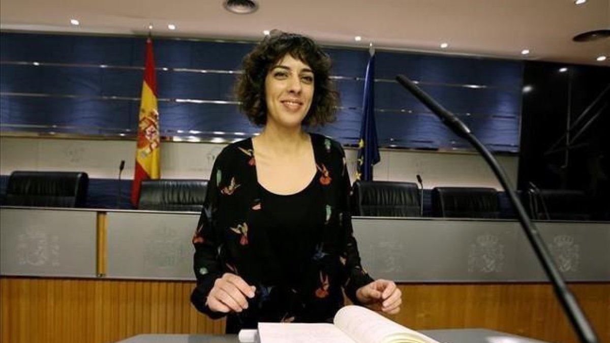 Alexandra Fernández, portavoz de En Marea en el Congreso.-