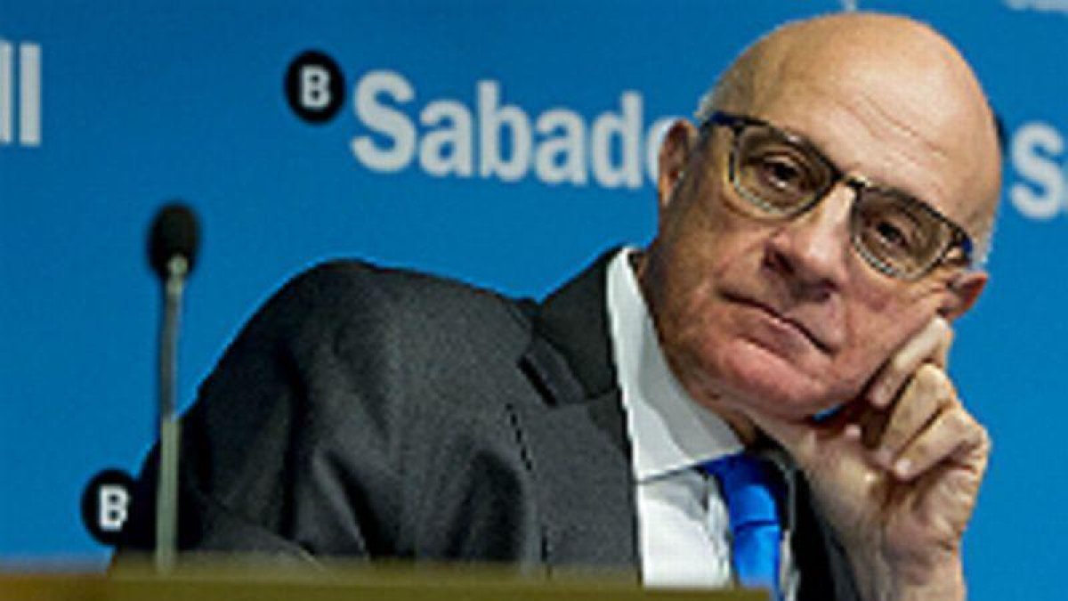 Josep Oliu, presidente del Banc Sabadell.-