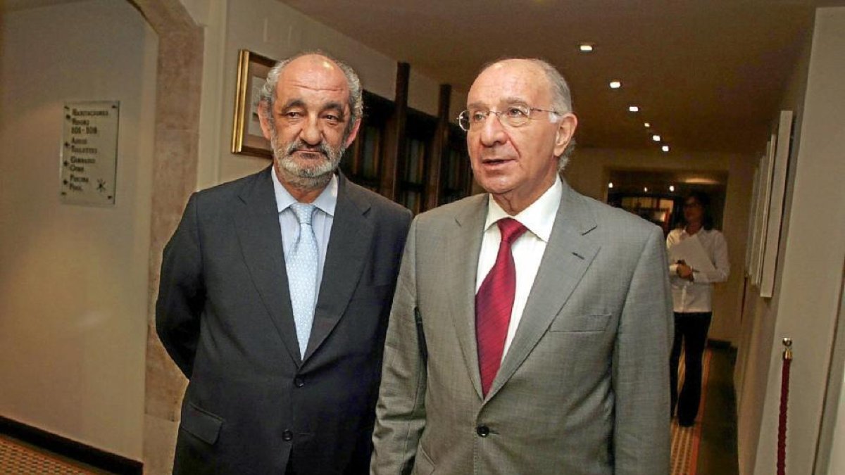 Santos Llamas y Julio Fermoso, en una imagen de archivo.-E. M.