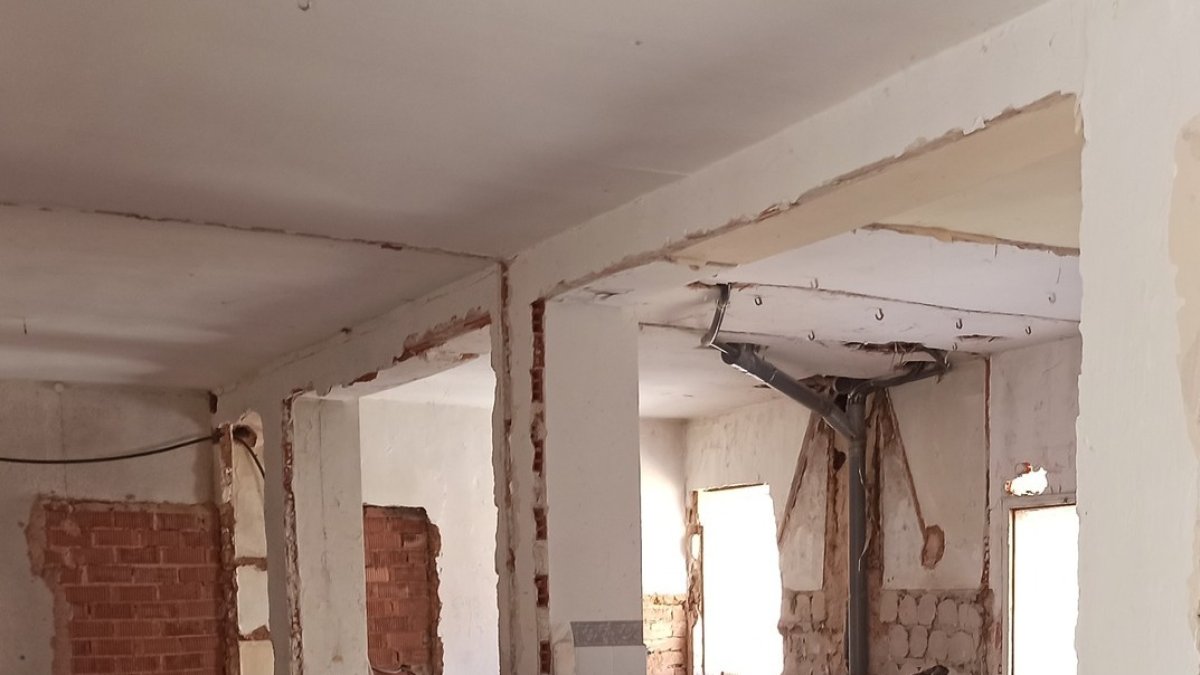 Obras de acondicionamiento en una de las viviendas de Torlengua.-Ayuntamiento de Torlengua