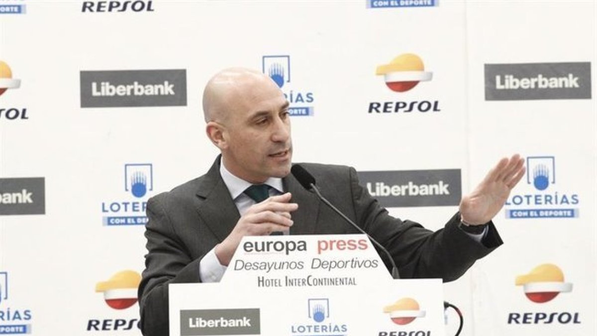 Luis Rubiales, presidente de la Federación Española de Fútbol. HDS