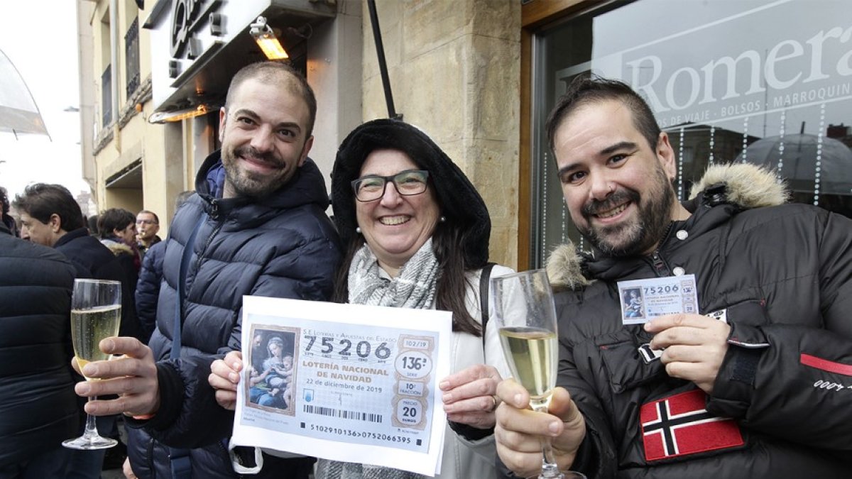 Quinto premio de la Lotería de Navidad en Soria en 2019, repartido por el Bar Queru. HDS