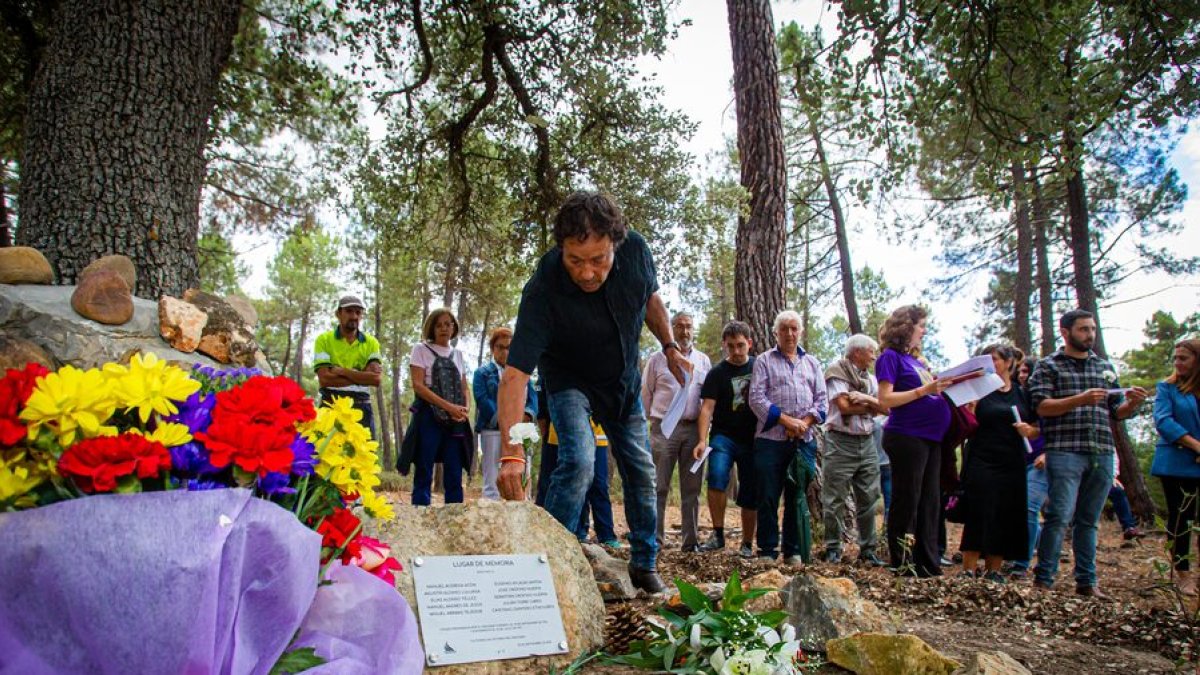Homenaje a los fusilados burgenses en la guerra civil. MARIO TEJEDOR
