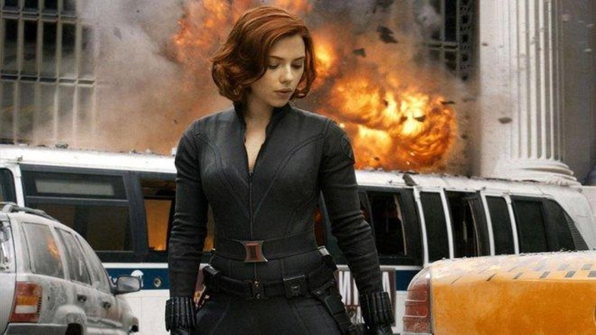 Scarlett Johansson, en ’Viuda Negra’.-